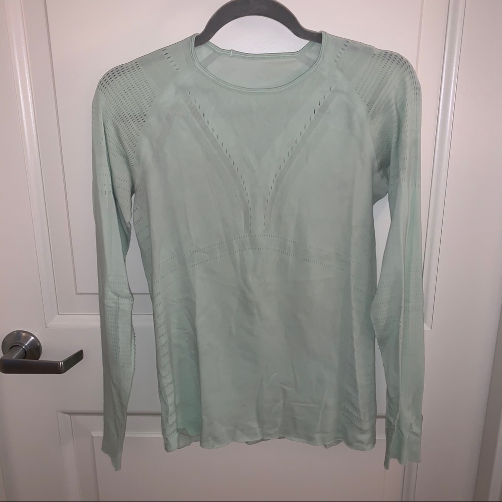 Lululemon Mint Green Long sleeve Top